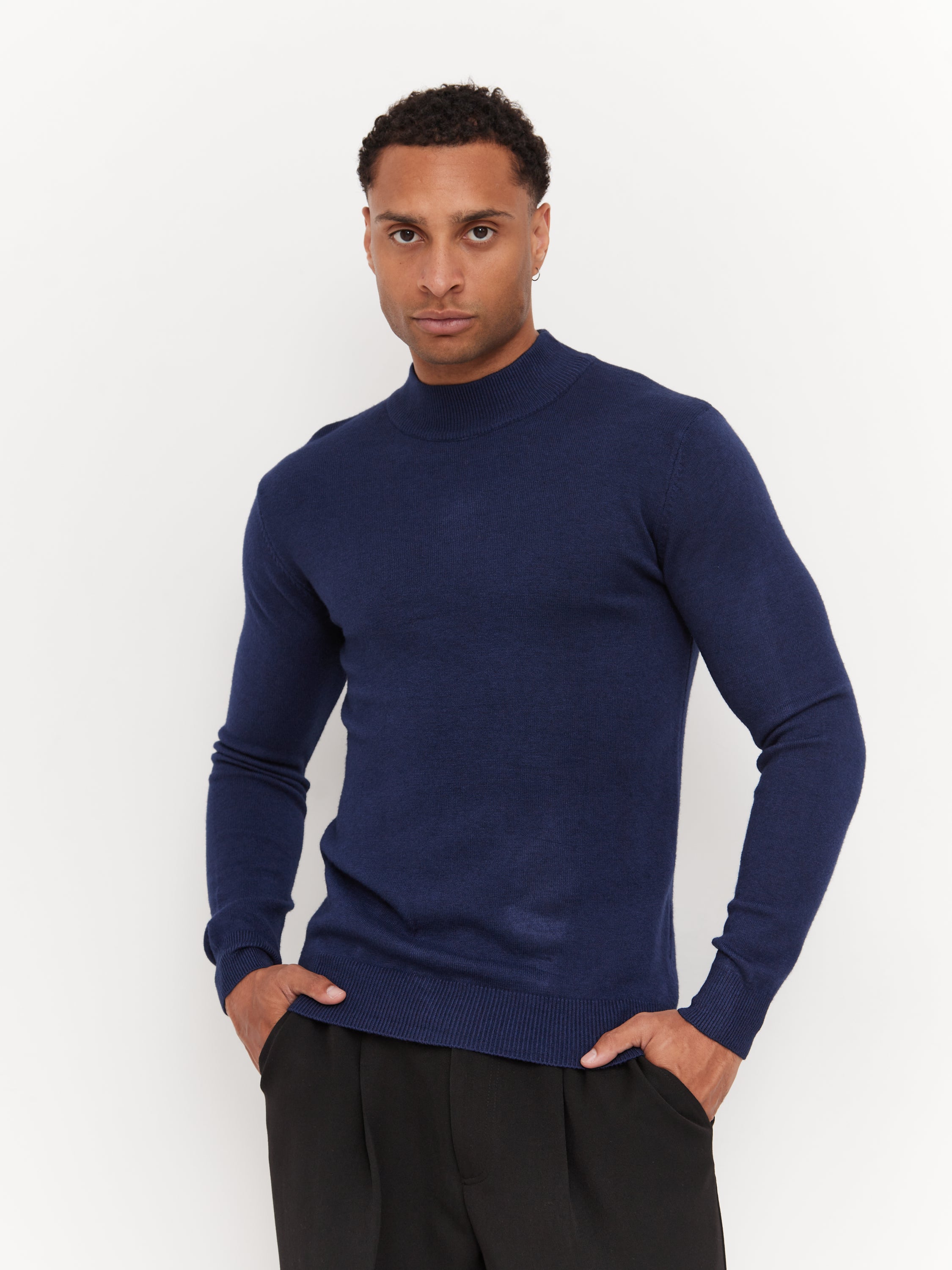 Polo Neck "Martin Blue"