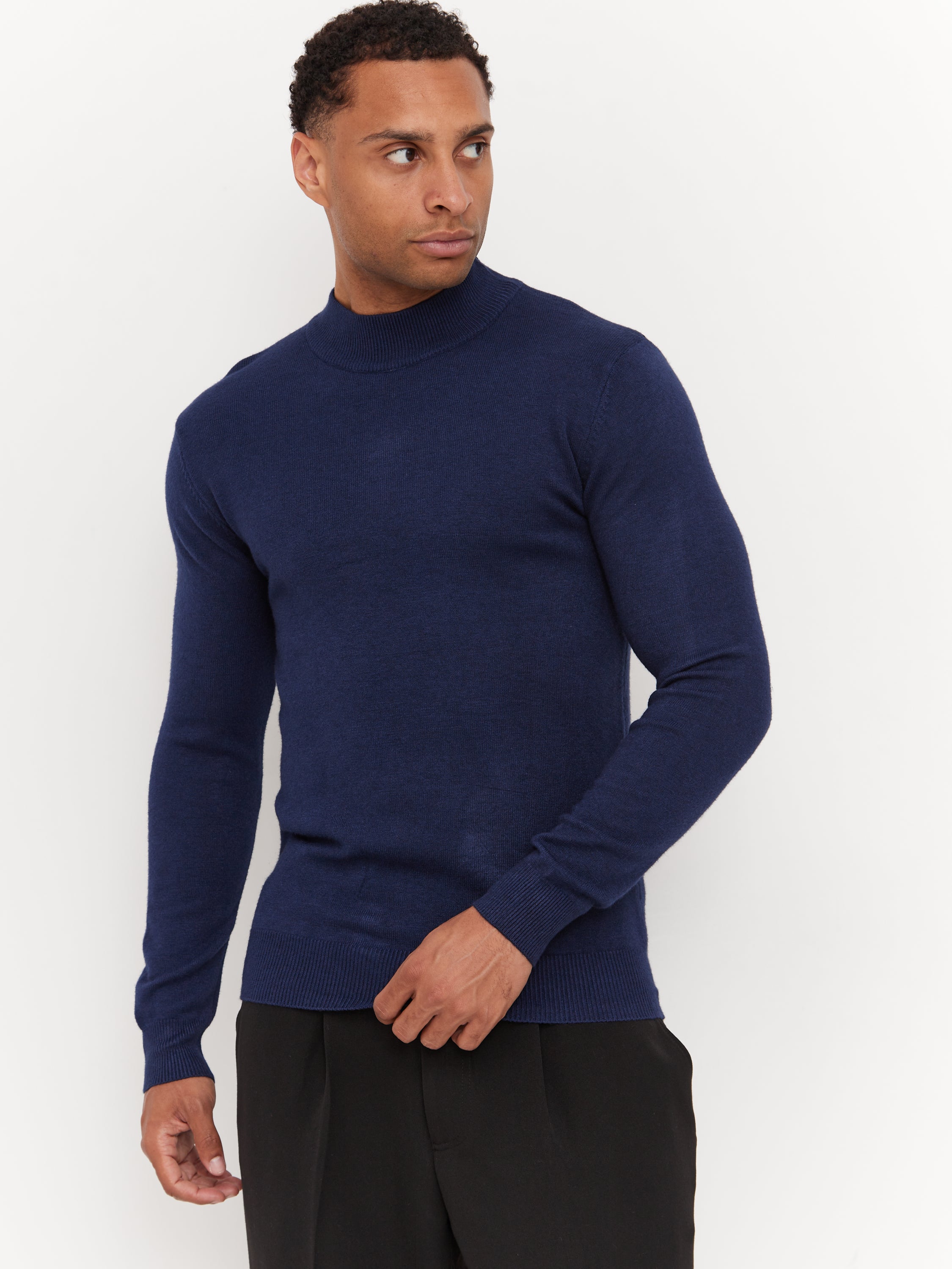 Polo Neck "Martin Blue"